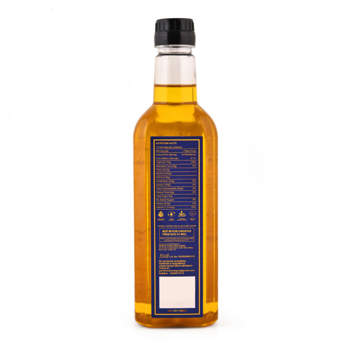 Yellow Mustard Cold-Pressed Oil 500ml Back