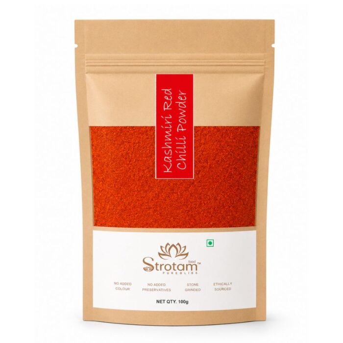 Strotam Kashmiri Red Chilli Powder | No Preservatives | No Added Colour | 100% Pure | Kashmiri Lal Mirch - Image 6