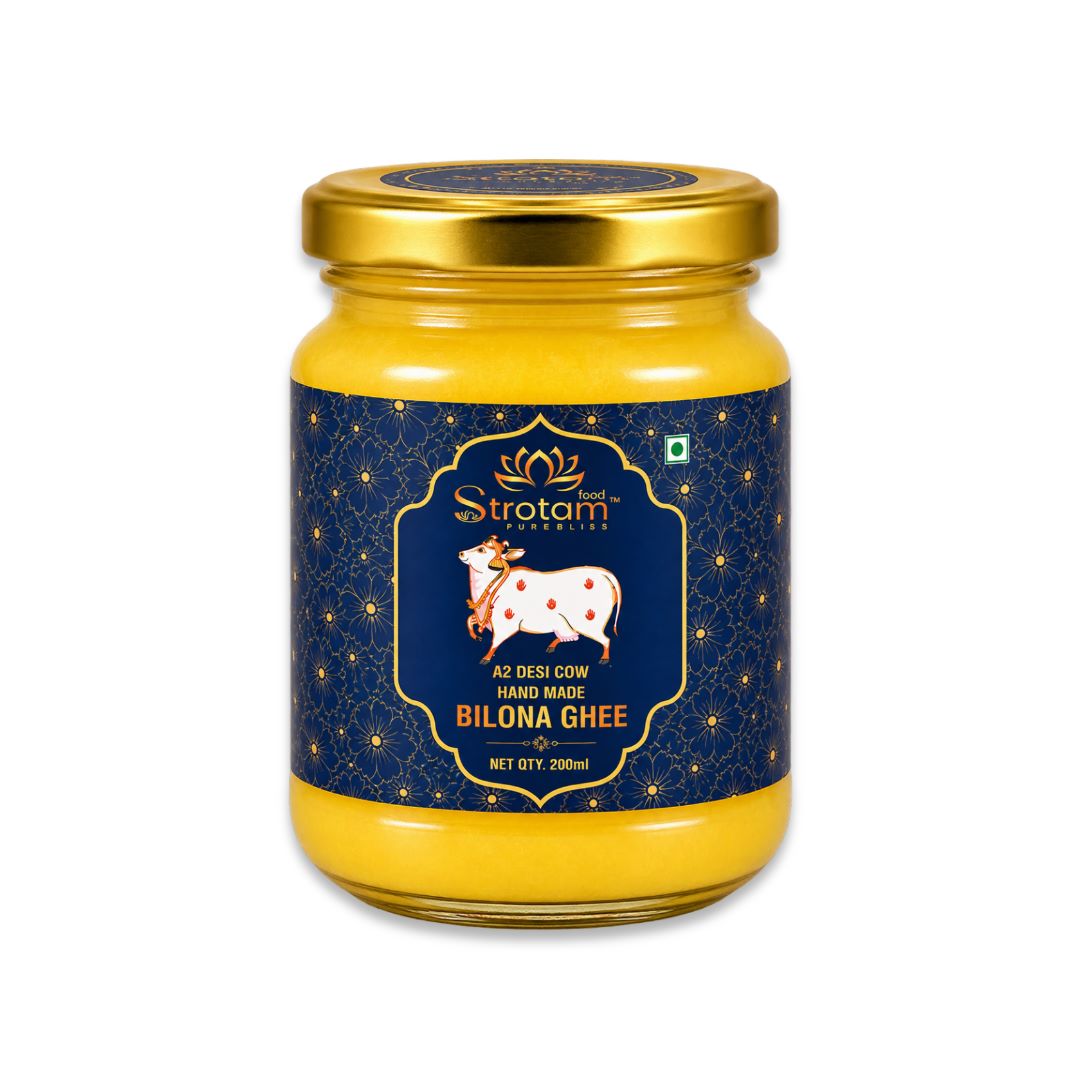 Bilona Ghee 200 ml front Bilona Ghee 200ml frot